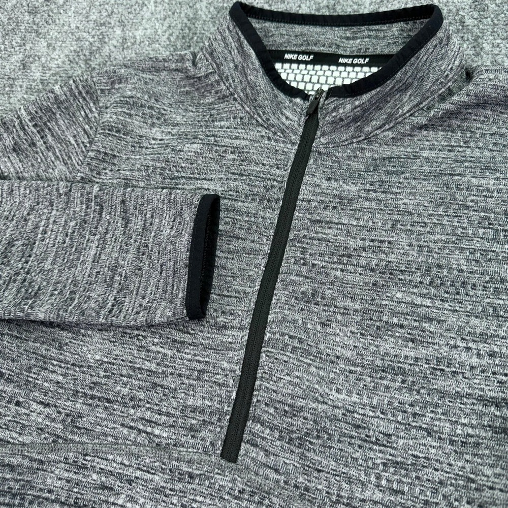 Nike Golf Pullover Womens Small Grey DriFit Quarter‎ Zip Performance Stretch